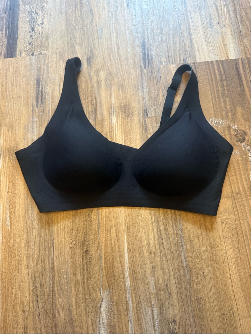 SheCurve Seamless Deep V Wireless Bra - Nude Pink - Picture 2 of 2